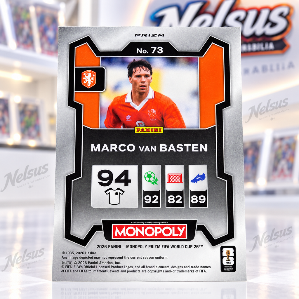 Tarjeta Marco Van Basten • Prizm Gold • Holanda