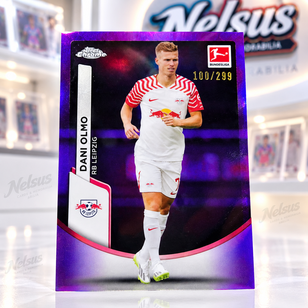 Tarjeta Dani Olmo • Paralell • Num. 100/299 • Purple Refractor
