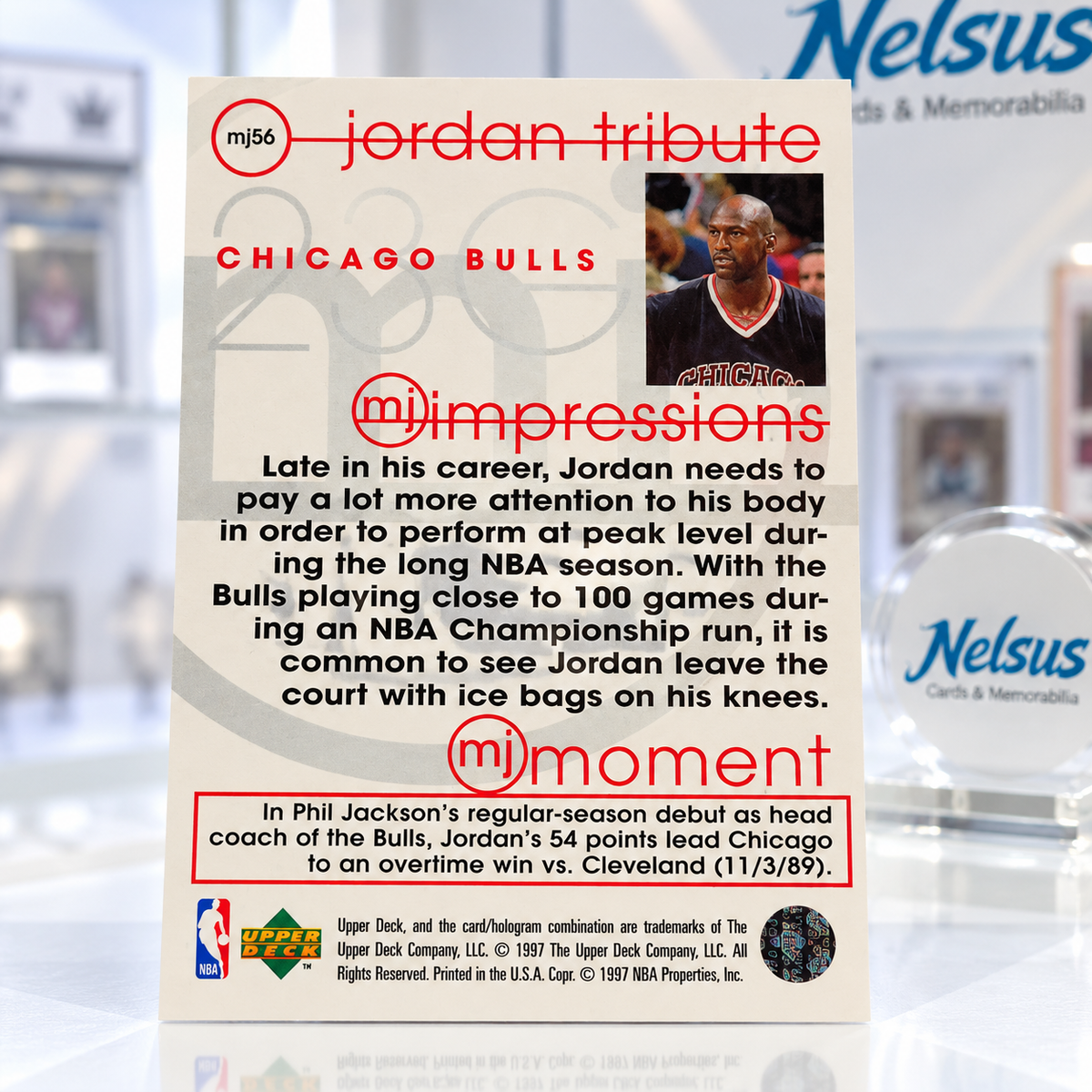 Tarjeta Michael Jordan • Chicago Bulls