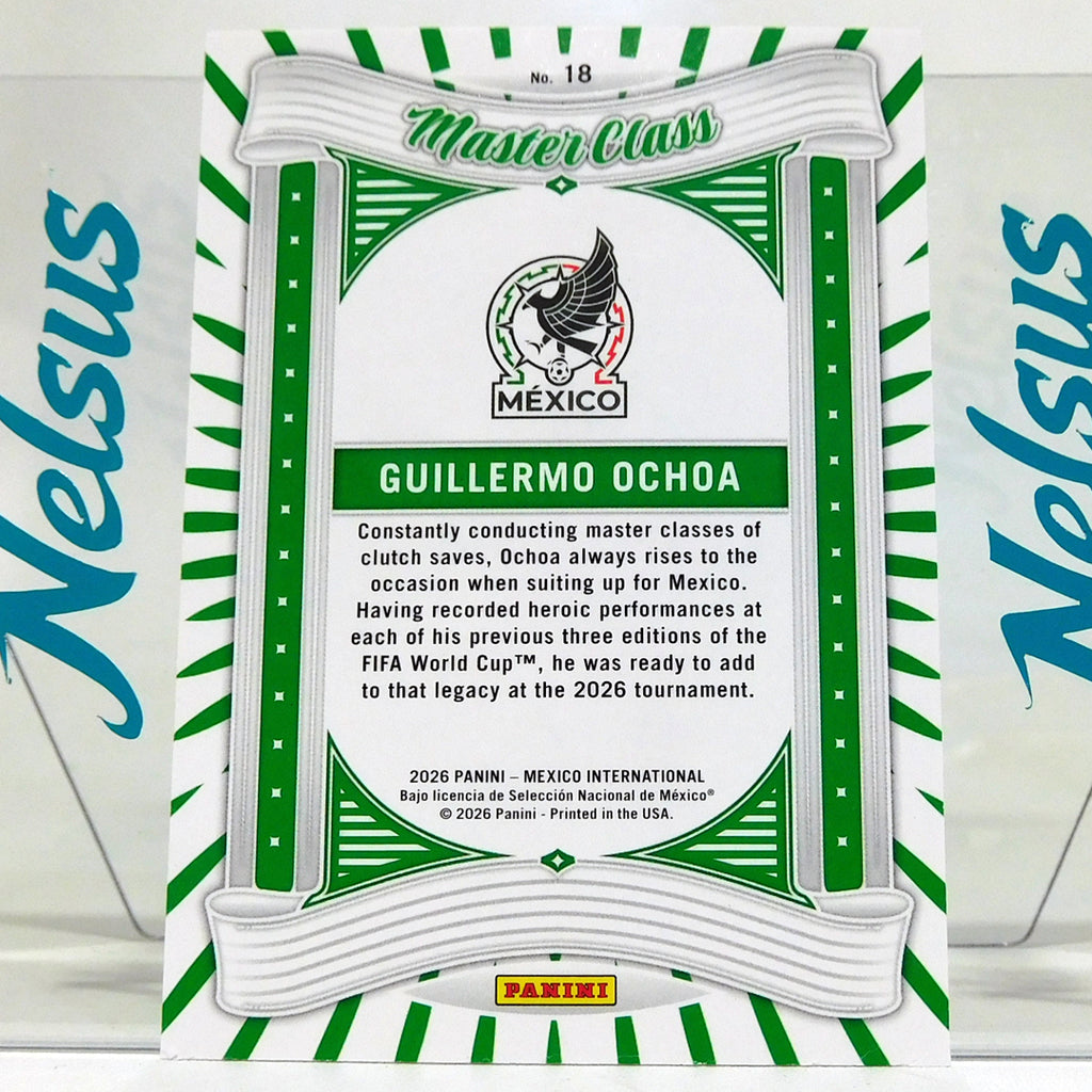 Tarjeta Guillermo Ochoa Seleccion Mexico Insert Master Class