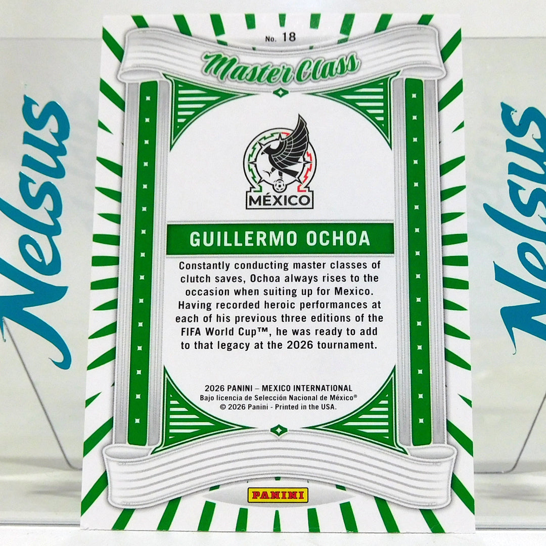 Tarjeta Guillermo Ochoa Seleccion Mexico Insert Master Class
