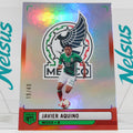 Tarjeta Javier Aquino Selección Mexico Numerada 19/49 Refractor Rojo