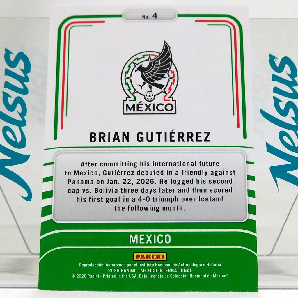 Tarjeta Brian Gutierrez Seleccion Mexico Insert Limitless