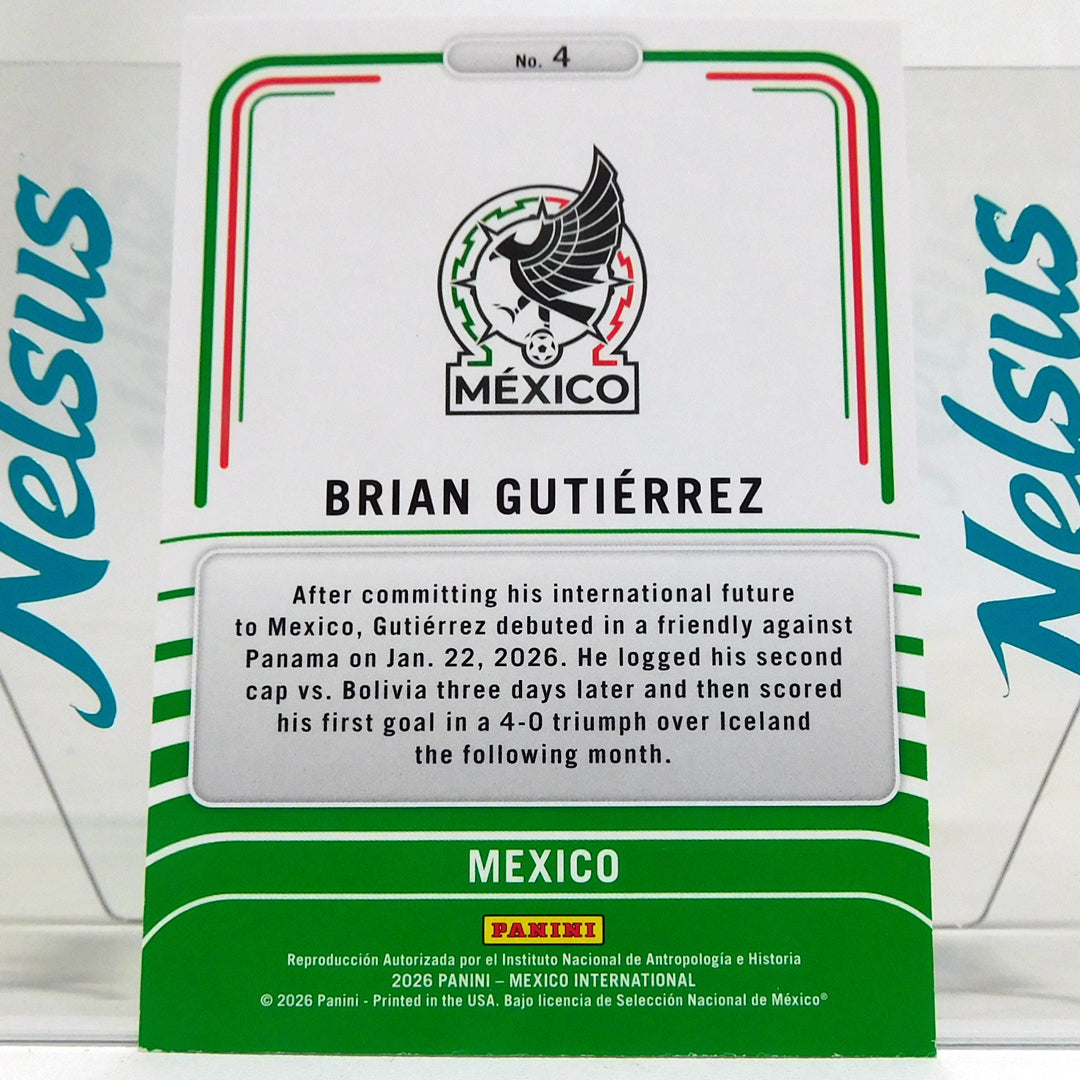 Tarjeta Brian Gutierrez Seleccion Mexico Insert Limitless