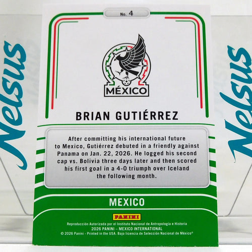 Tarjeta Brian Gutierrez Seleccion Mexico Insert Limitless