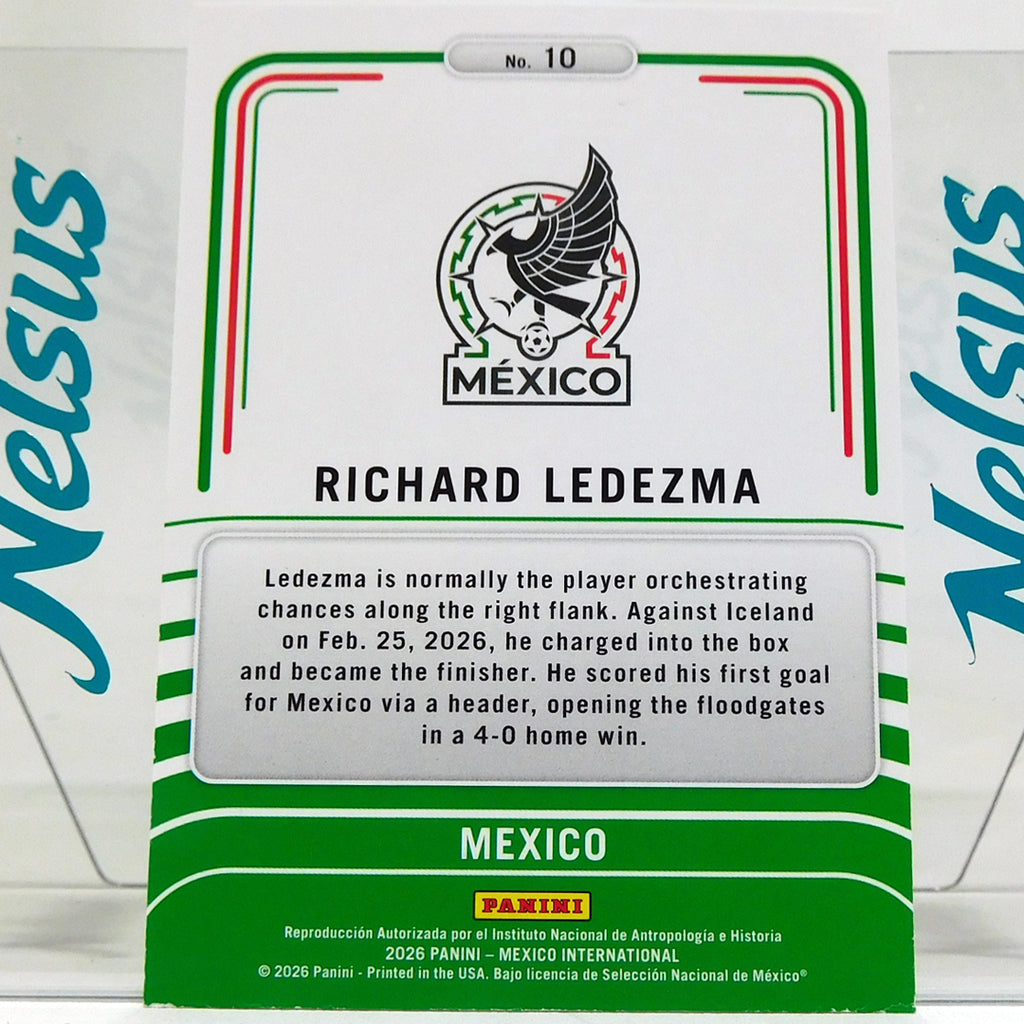 Tarjeta Richard Ledezma Seleccion Mexico Insert Limitless Reflective