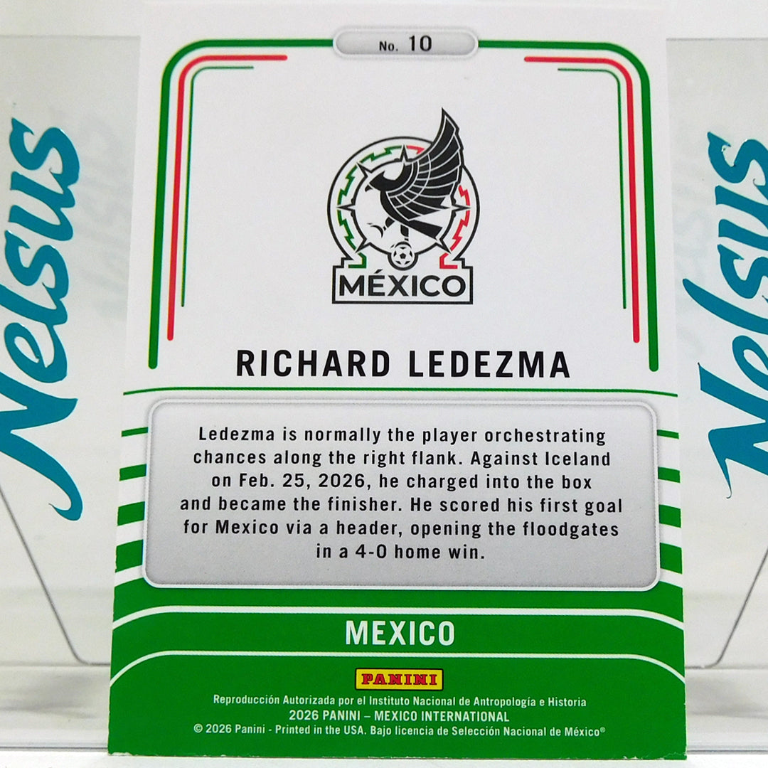 Tarjeta Richard Ledezma Seleccion Mexico Insert Limitless Reflective