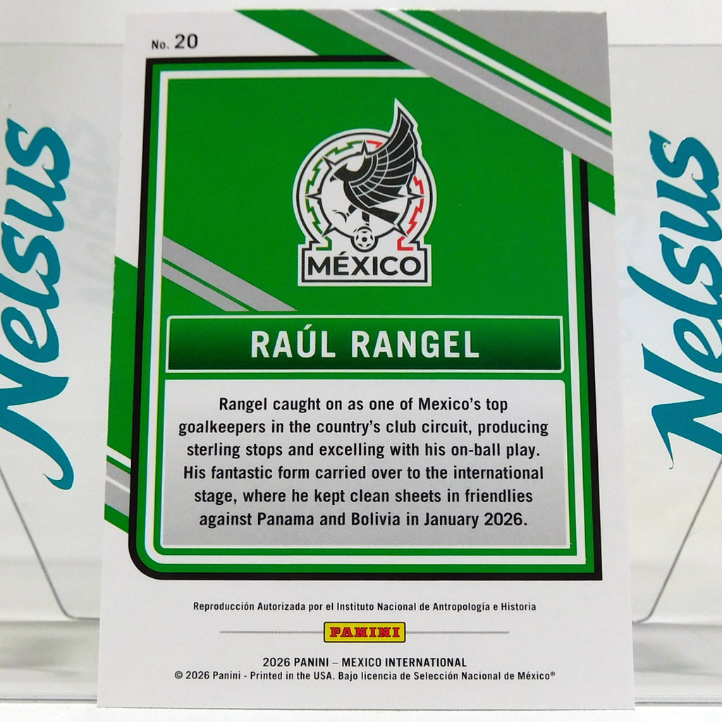 Tarjeta Raul Tala Rangel Seleccion Mexico Rookie Card