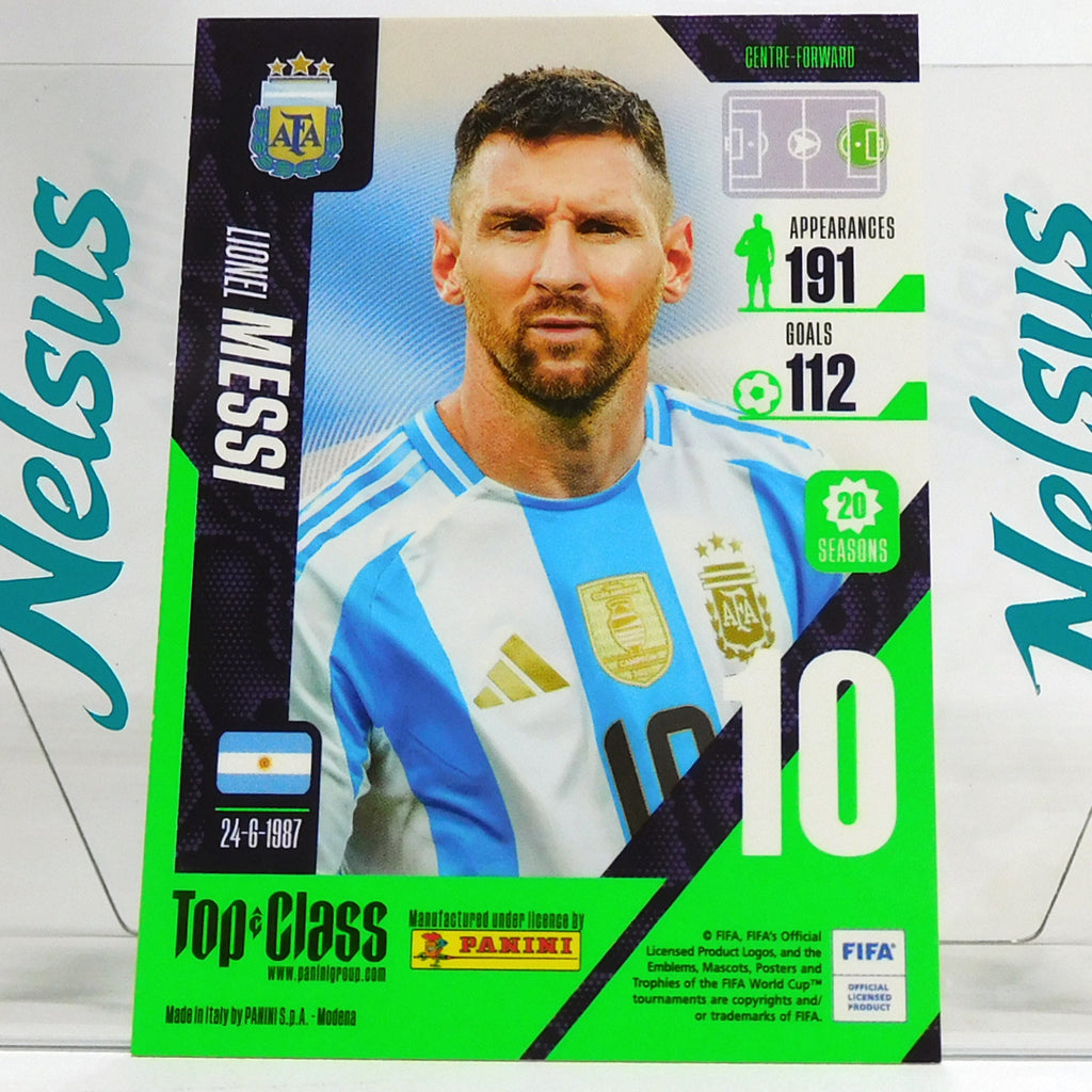 Tarjeta Lionel Messi – Panini Top Class (128)