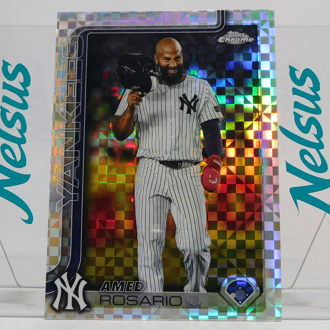 Tarjeta Amed Rosario • New York Yankees • X-Fractor