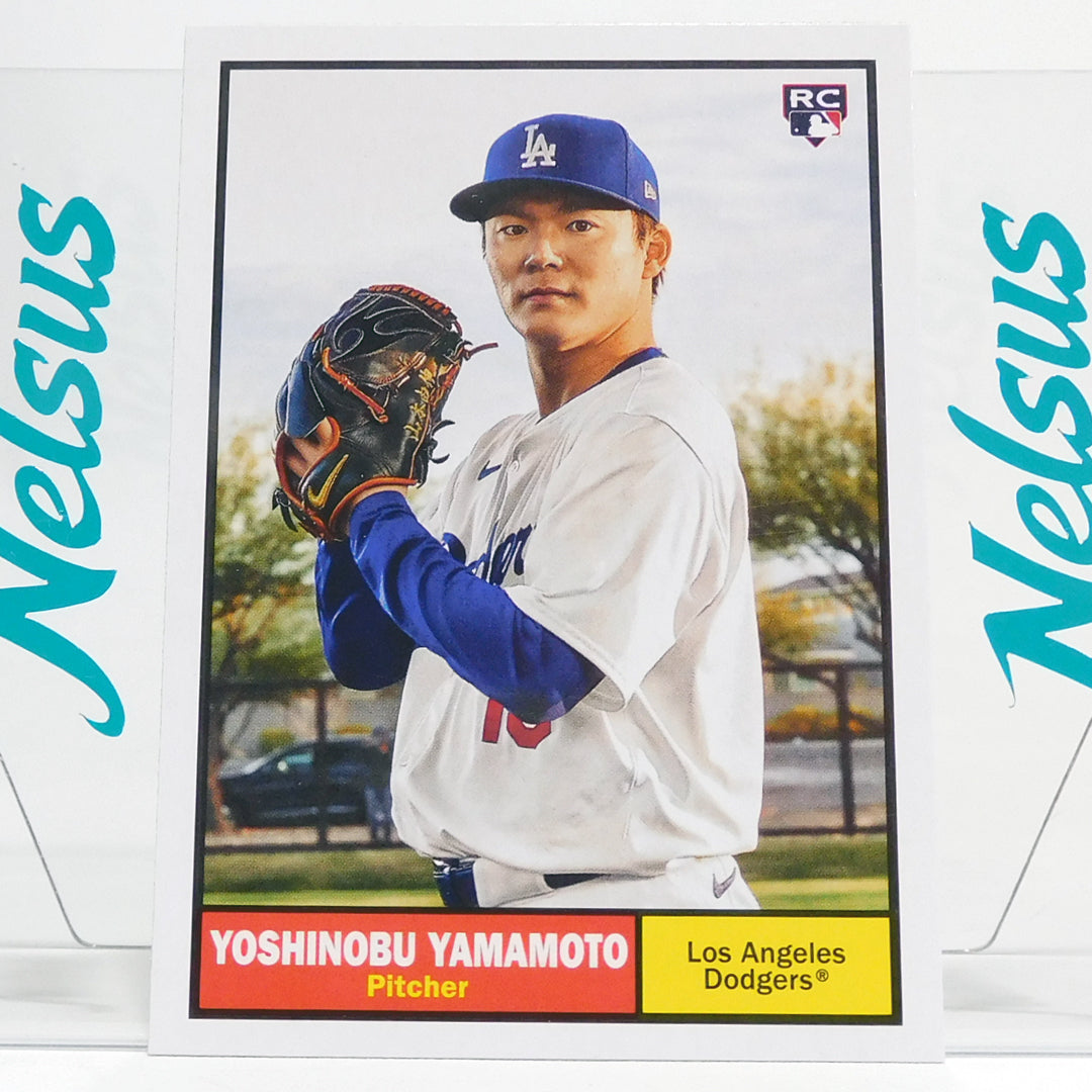 Tarjeta Yoshinobu Yamamoto • Los Angeles Dodgers • Rookie Card