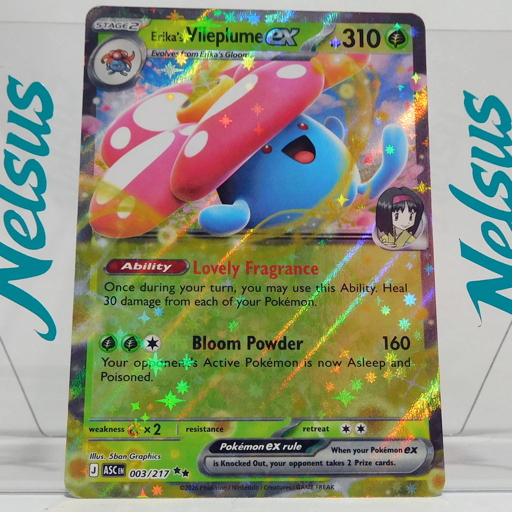 Tarjeta Pokemon Veliplume Ex • Double Rare Holo • Ascenden Heroes • SHP 310