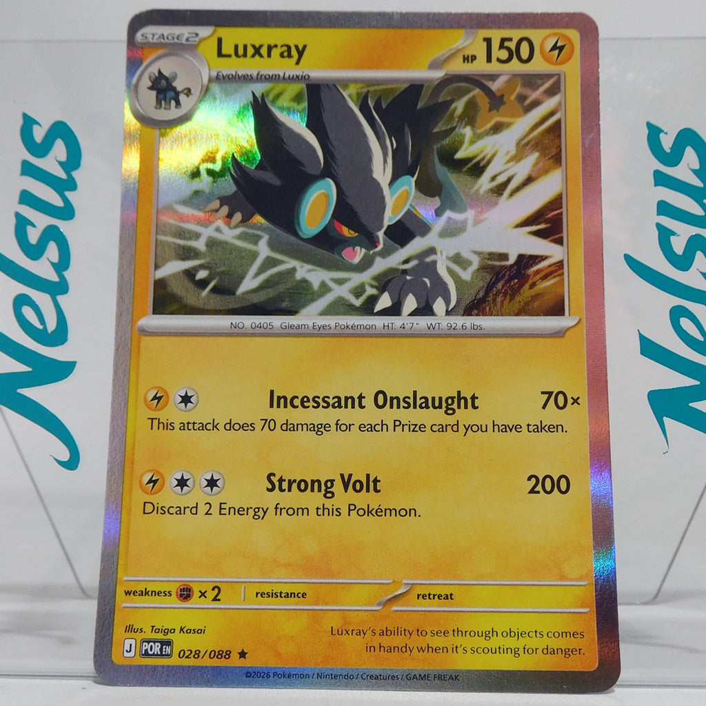 Tarjeta Pokemon Luxray • Rare Holographic • HP 150