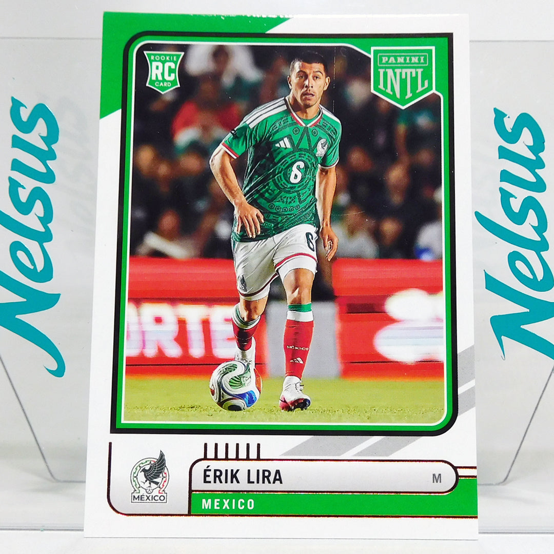 Tarjeta Erik Lira Rookie Card Panini Mexico INTL
