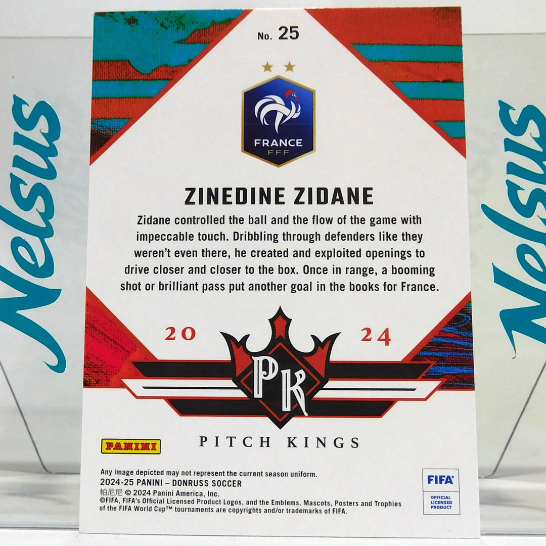 Tarjeta Zinedine Zidane • Insert Pitch Kings • Francia