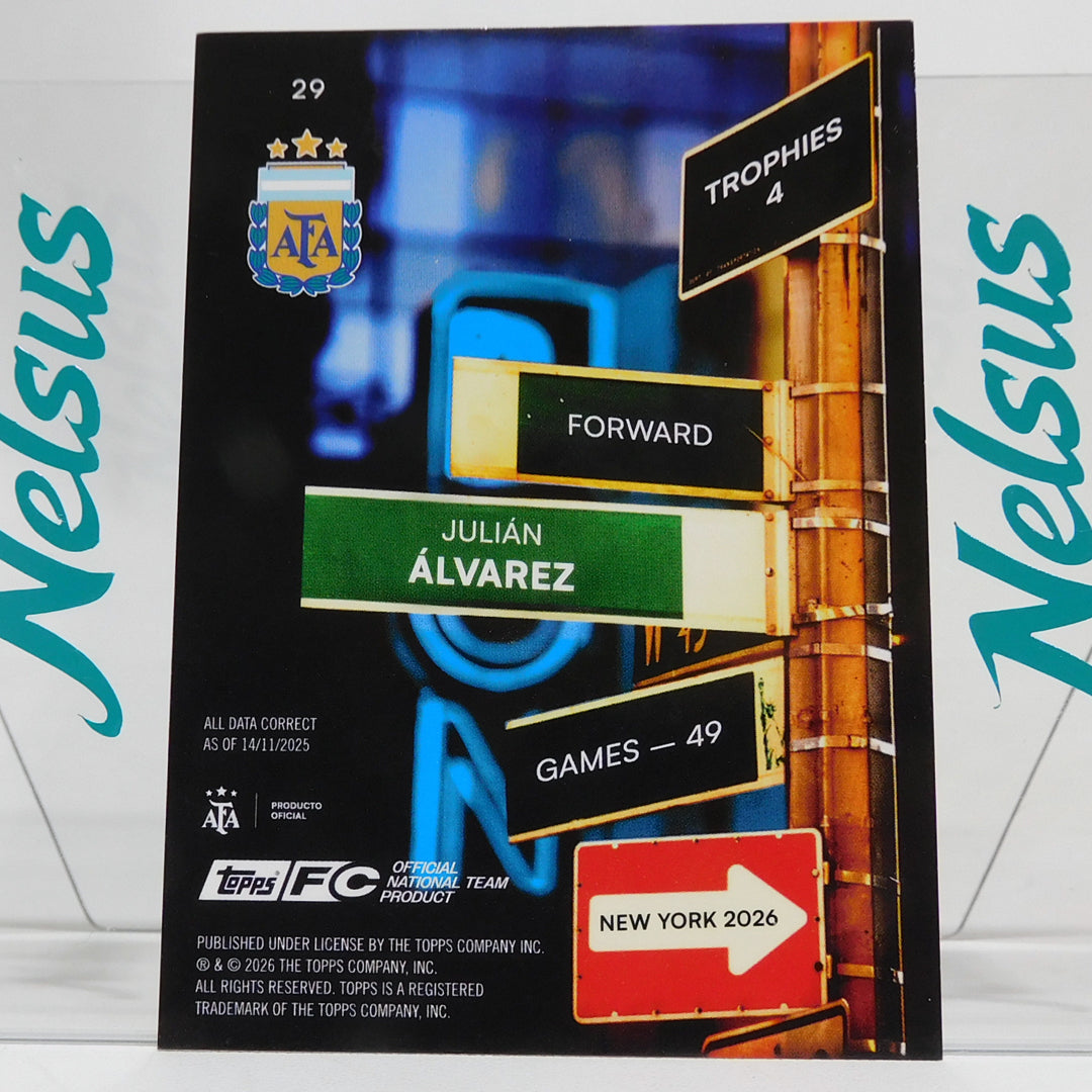 Tarjeta Julian Alvarez • Argentina