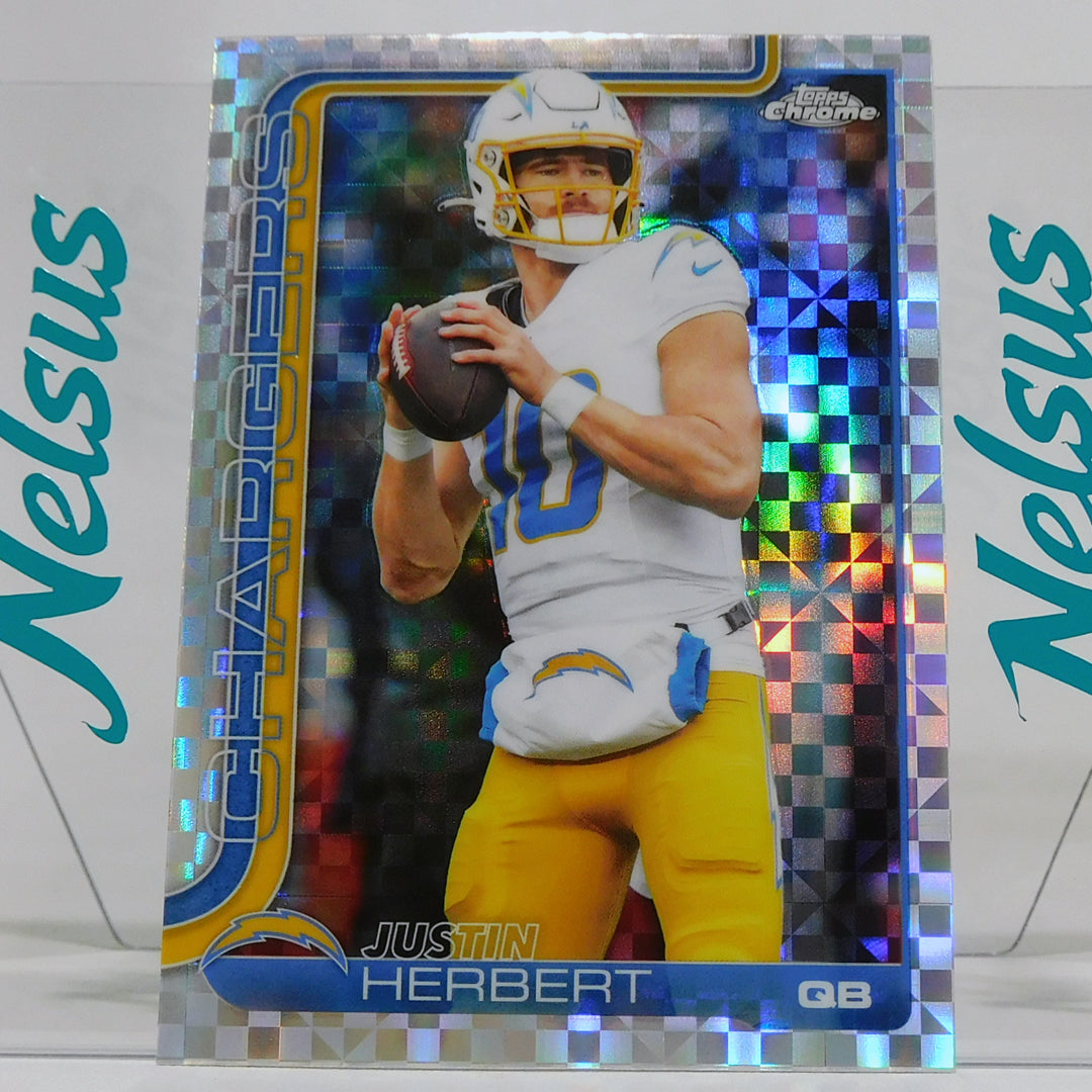 Tarjeta Justin Herbert • X-Fractractor • Chargers