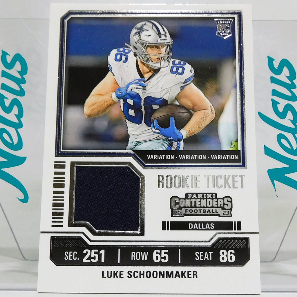 Tarjeta Luke Schoonmaker • Rookie Ticket Variation Memorabilia
