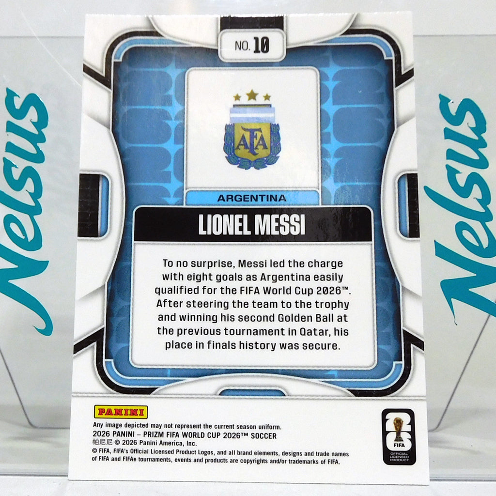 Tarjeta Lionel Messi • Silver Prizm • Argentina