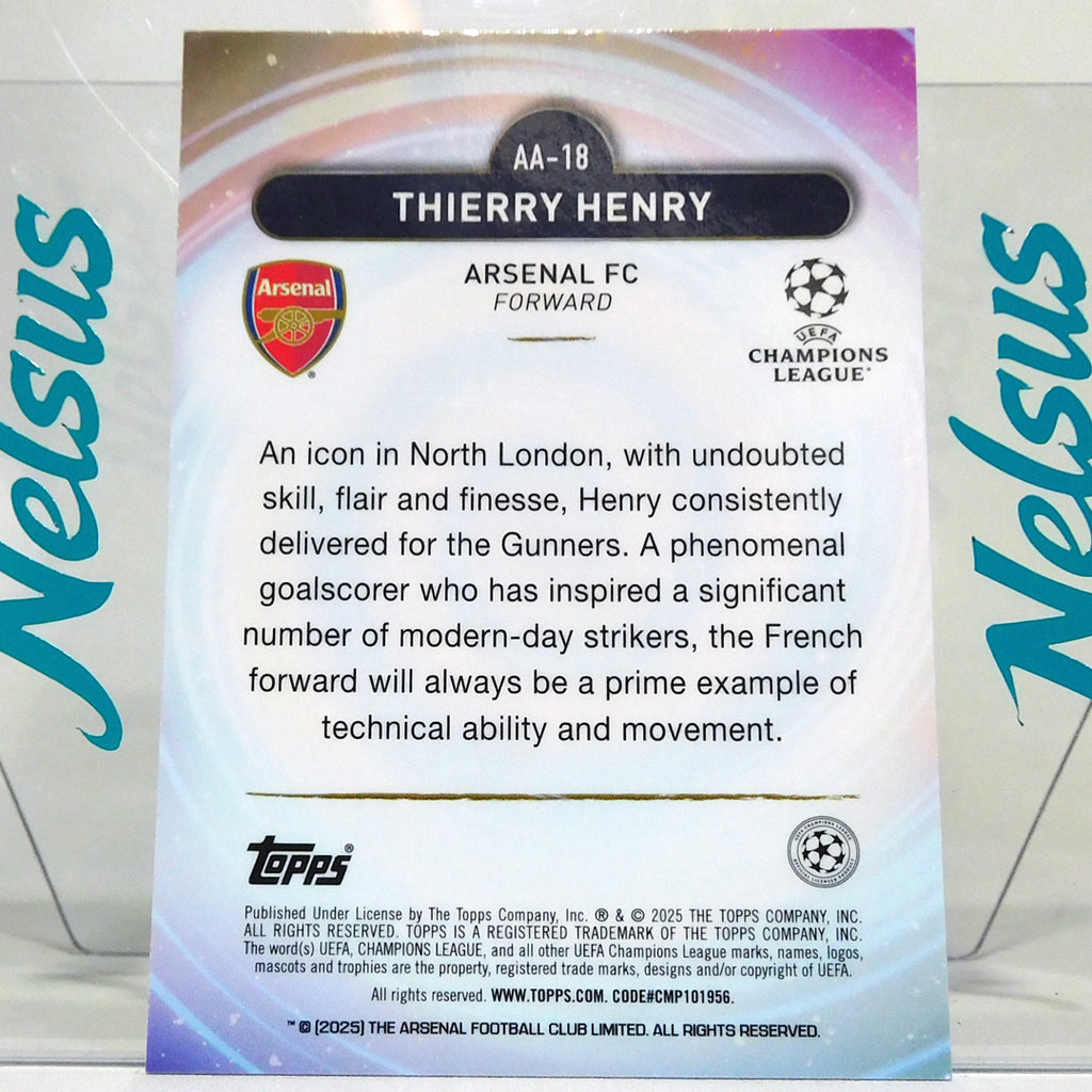 Tarjeta Thierry Henry • Insert Ageless Alchemy • Arsenal