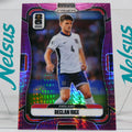 Tarjeta Declan Rice • Purple Ice Prizm • Numerada 155/299